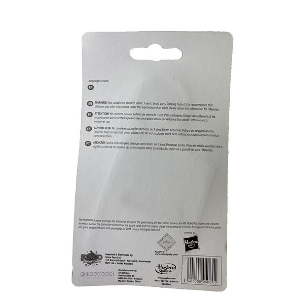 Monopoly Real Mini Game Keychain Travel Hasbro Game Monopoly Family Fun Game New - Picture 3 of 4